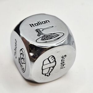 Source Unknown Silver Cuisine Decision Dice